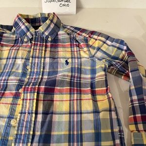Ralph Lauren Polo Boys L/S Blue Shirt 4t, Polo 4t L/s Dress boy, Polo Boy 4t